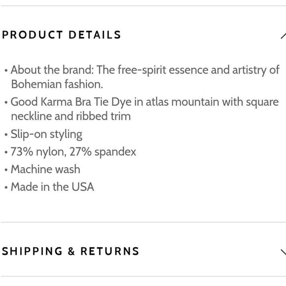 NWT Free People Good Karma Tie Die Atlas Mountain - Picture 3 of 3